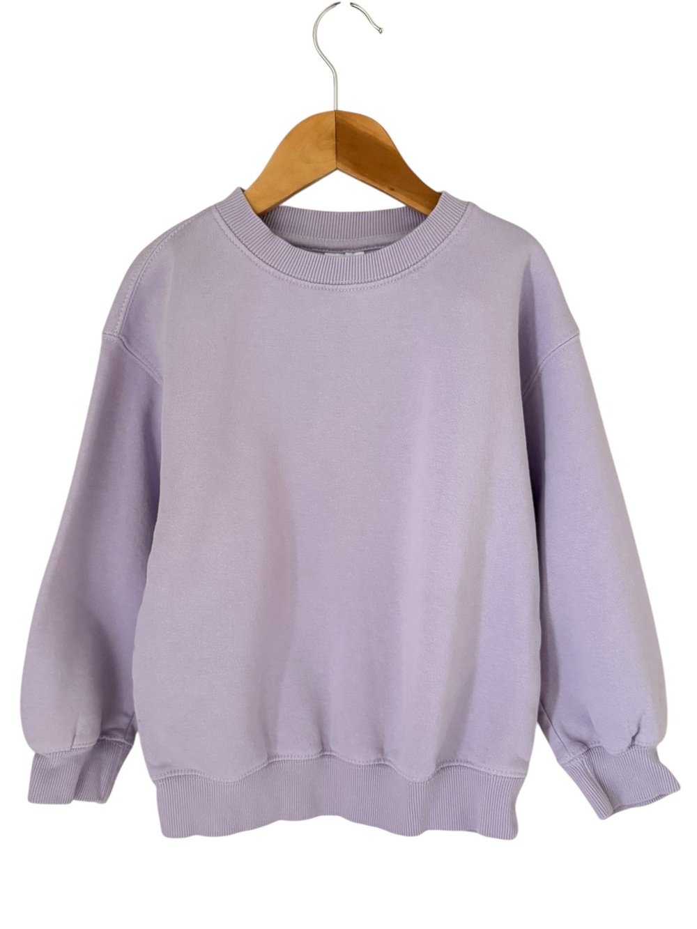 Zara Lilac Crewneck Sweater - Pastel Purple Pullover 6/7 years